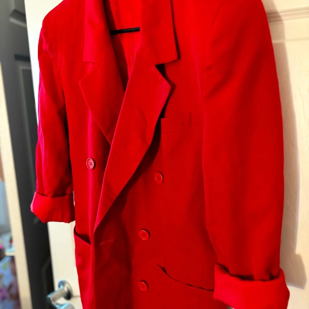 Christian Dior red vintage blazer size 8